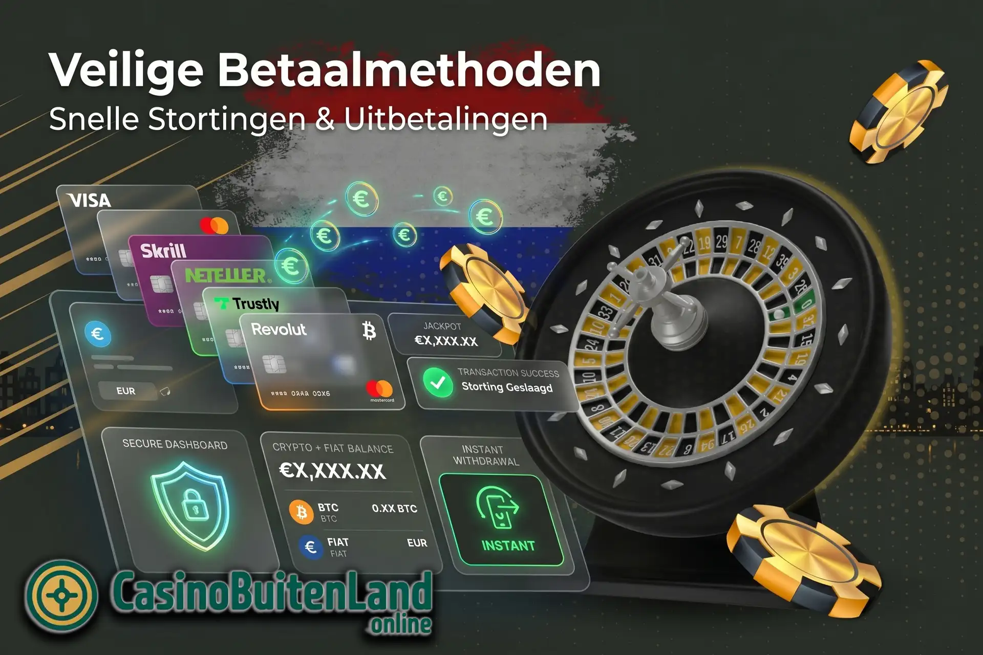 Veilige betaalmethoden beschikbaar bij online casino's in het buitenland voor Nederlandse spelers.